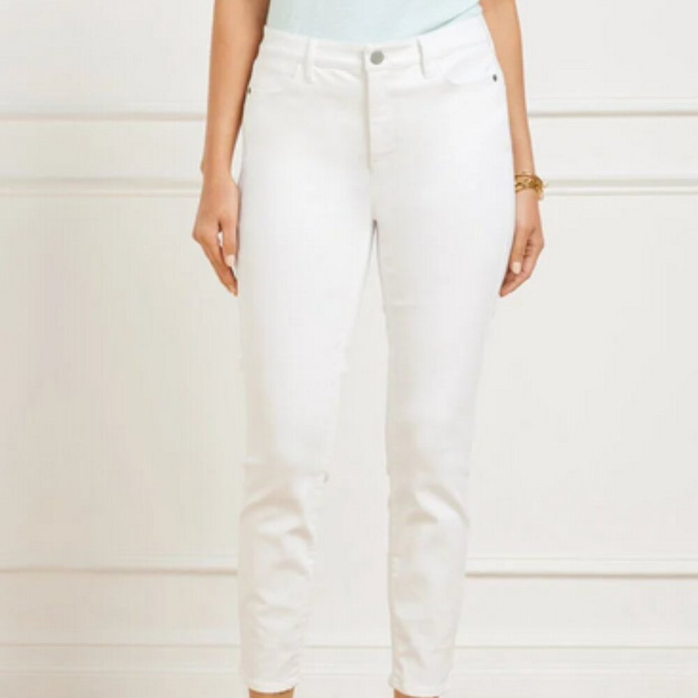 Talbots Flawless High Waist Jegging Crop White Size 10